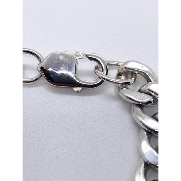 Tiffany & Co Sterling Silver 925 Curb Link ID Plate 8.25